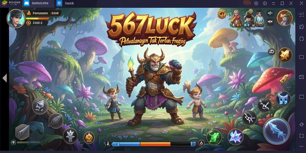 Screenshot gameplay 567LUCK menampilkan petualangan seru di alam fantasi.