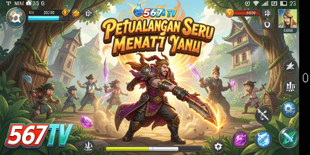 Tangkapan layar gameplay 567TV menampilkan petualangan mendebarkan.