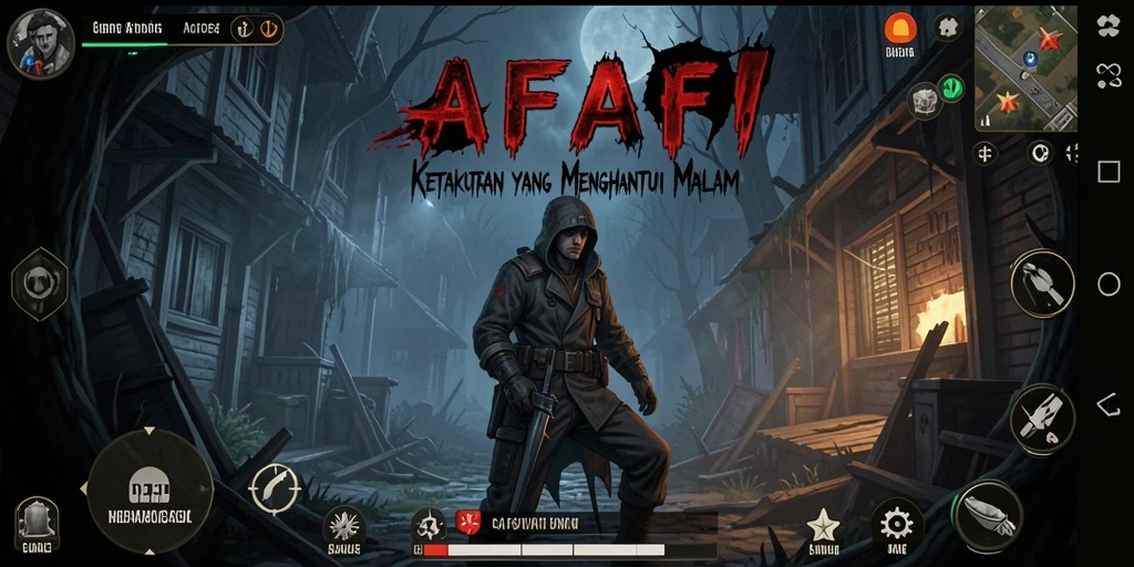 Gameplay intens AFAF dengan suasana horror yang mencekam.