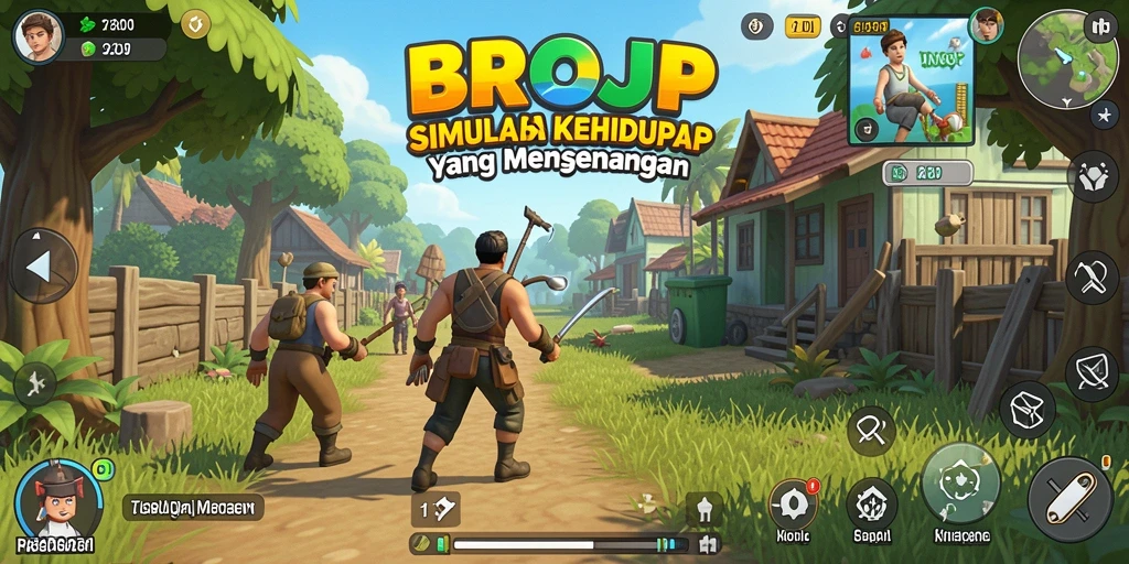 Screenshot mendebarkan dari gameplay <strong>BROJP</strong> yang menunjukkan interaksi karakter.