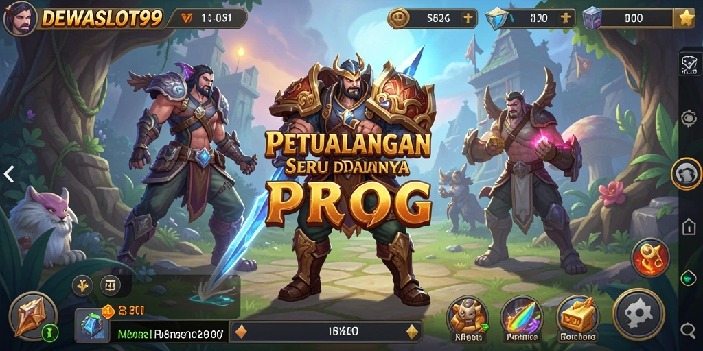 Tampilan seru gameplay DEWASLOT99 yang memukau