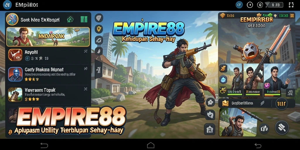 Tampilan utama EMPIRE88 dengan fitur Utility yang menarik dan fungsional.