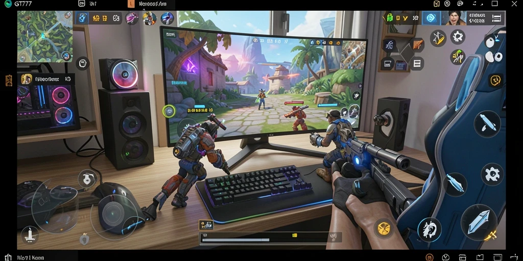 Tangkapan layar GT777 menampilkan gameplay yang menarik dan penuh warna.