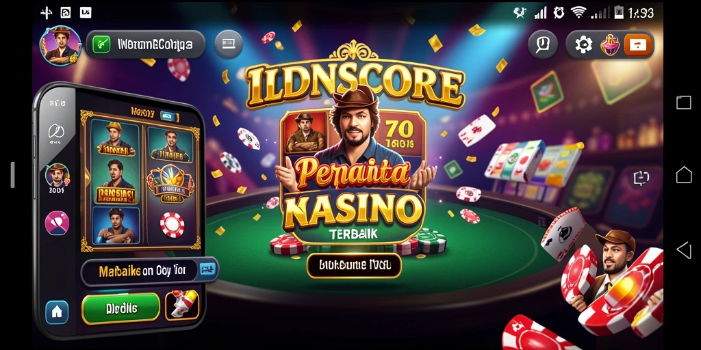 Tampilan screenshot utama IDNSCORE menunjukkan keseruan bermain Kasino.