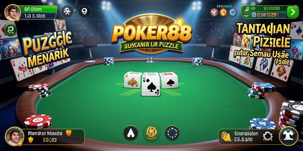 Screenshot utama POKER88 menampilkan gameplay menantang yang menarik.