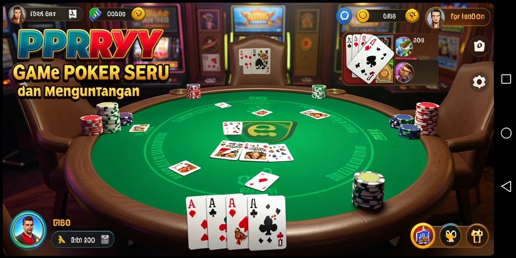Screenshot gameplay PPRRYY dengan suasana meja poker yang menggembirakan.