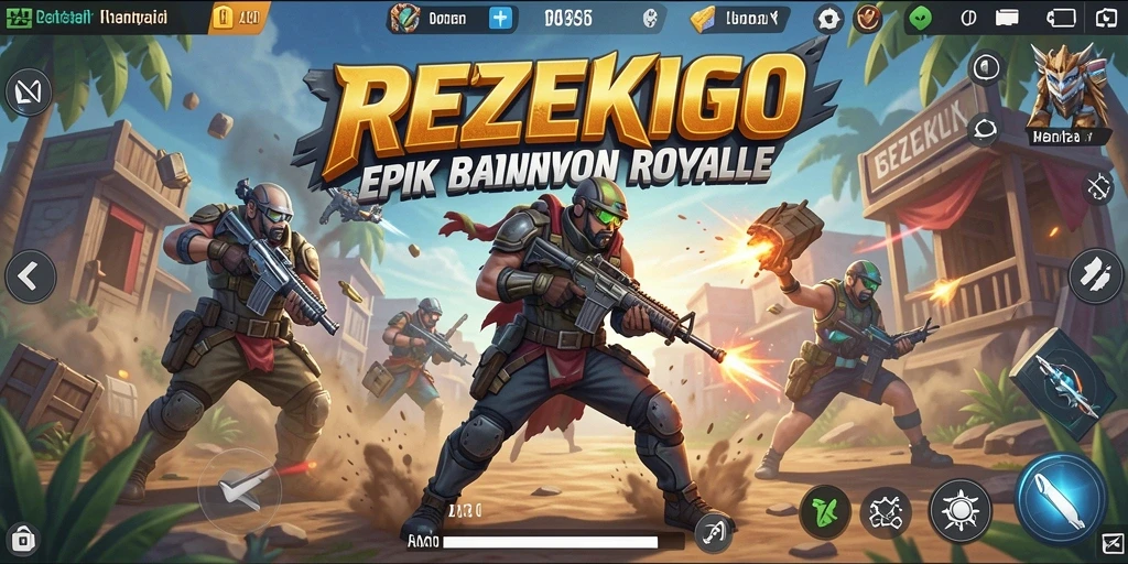 Gameplay seru REZEKIGO dalam aksi Battle Royale.