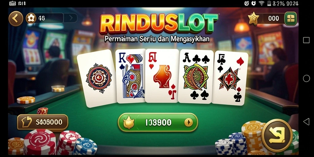 Tampilan gameplay RINDUSLOT dengan fitur-fitur menarik.