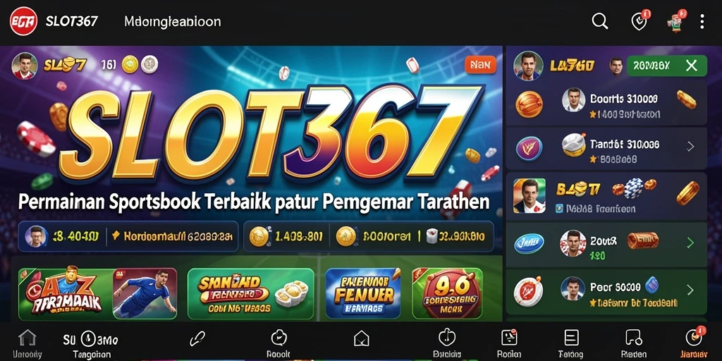 Tampilan gameplay menarik dari aplikasi Sportsbook SLOT367.