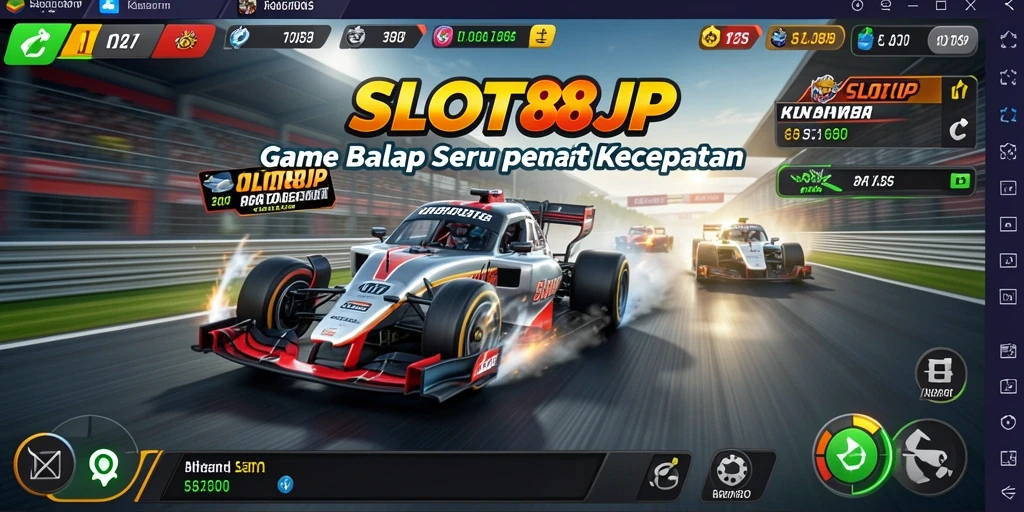 Tampilan menarik dari SLOT88JP dengan aksi balap yang seru.