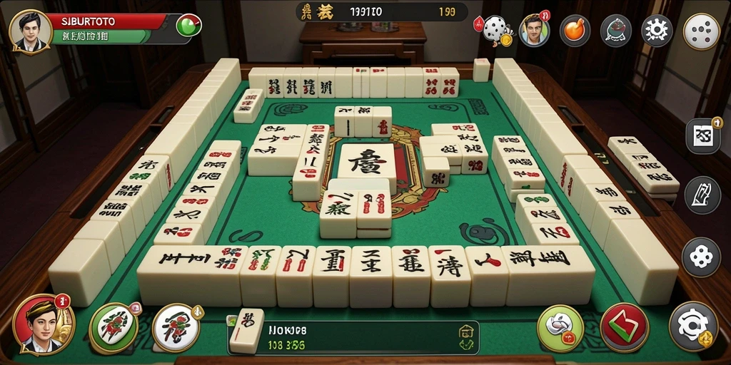 Tampilan menarik dari gameplay Mahjong SUBURTOTO yang menantang.