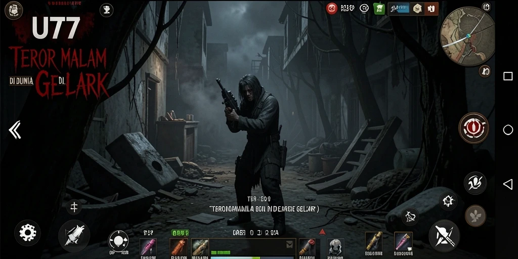 Tampilan gameplay yang menegangkan dan mencekam di UT77.